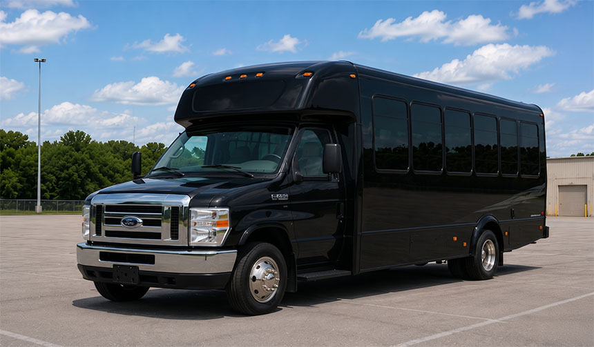 20-passenger minibus for charter in Dallas, TX