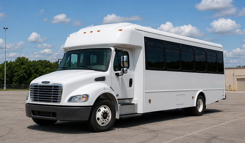 25-passenger minibus for charter in Dallas, TX